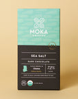Sea Salt Dark Chocolate bar, front of package