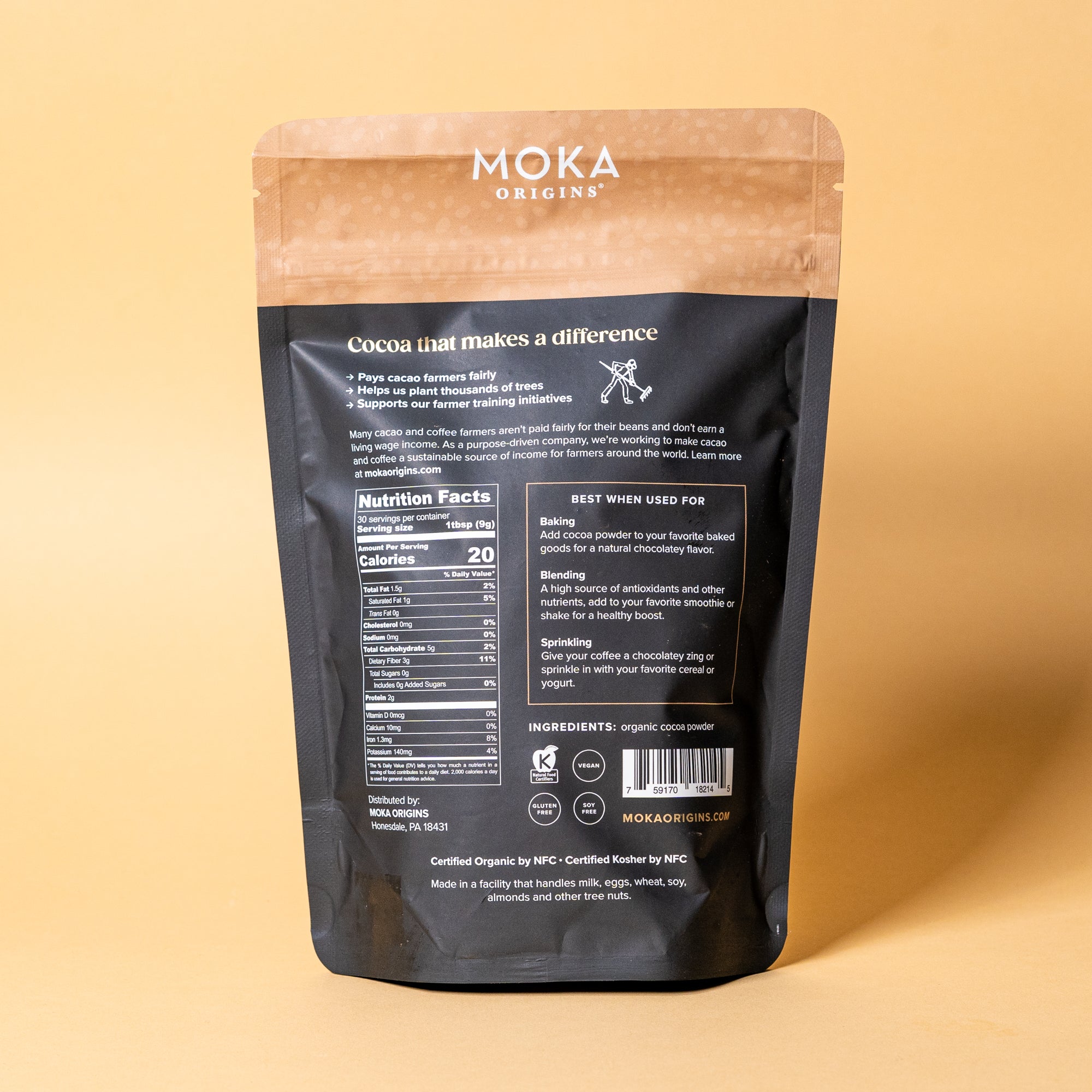 cacao Volupta Organic And Fair Trade Unsweetened Super Food Cacao