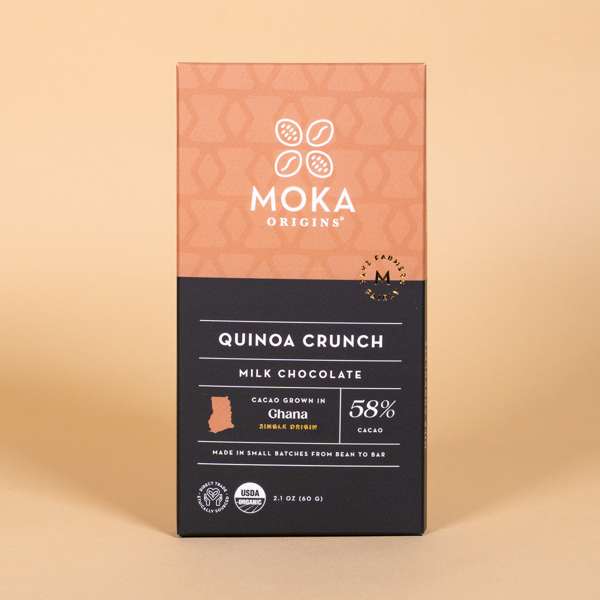 むぎちょこ Quinoa Crunch Milk Chocolate – Moka Origins