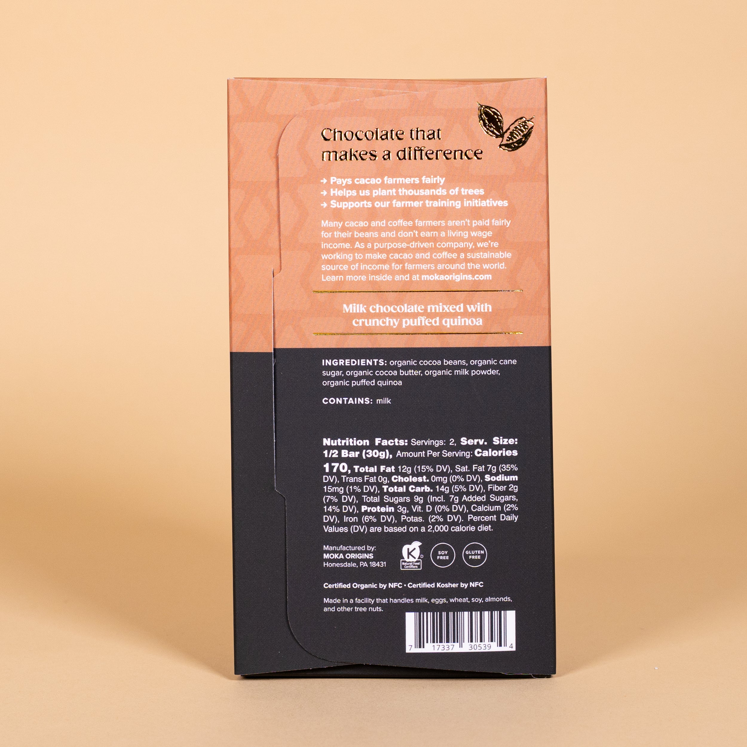 Quinoa Crunch Milk Chocolate – Moka Origins