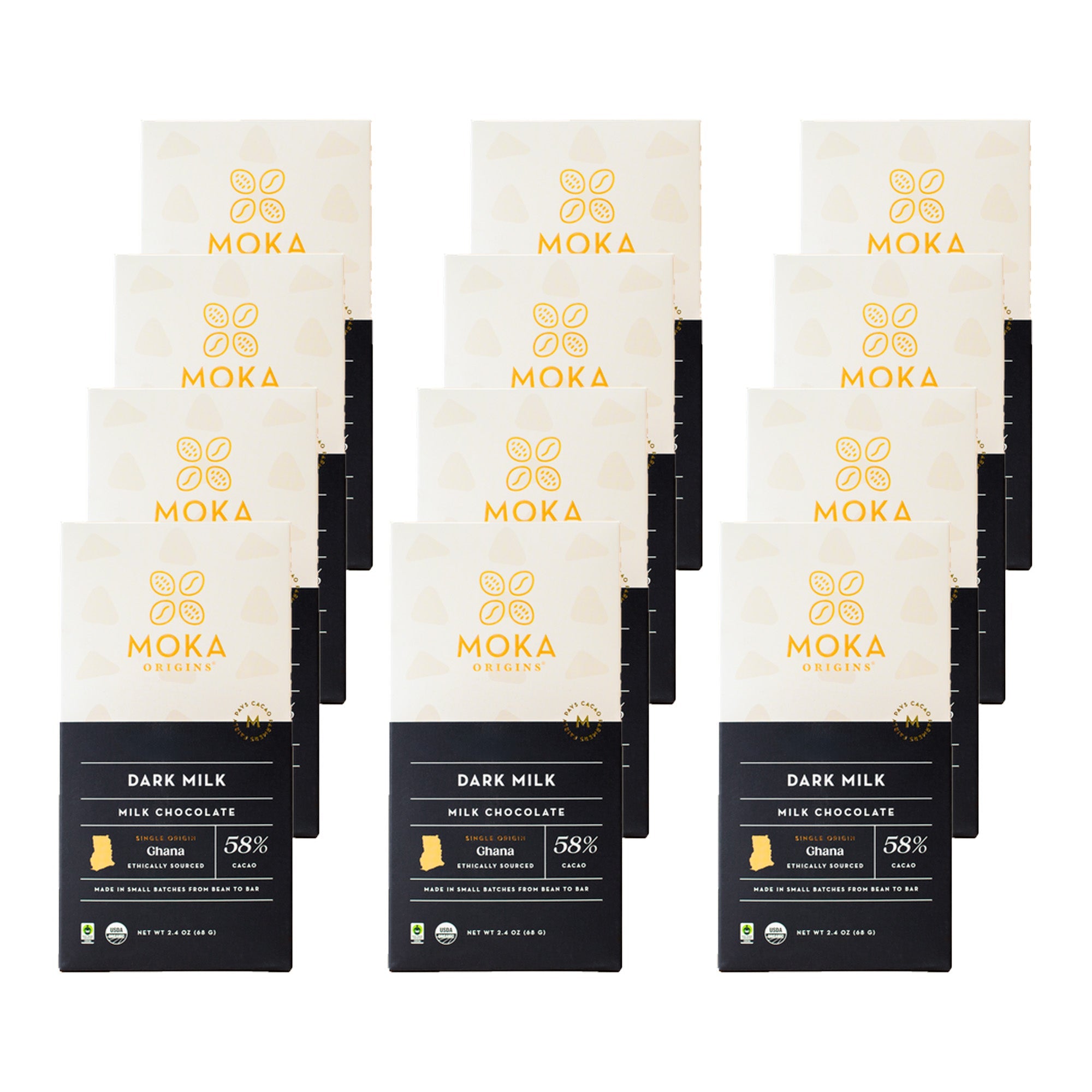 Moka Origins Dark Milk Chocolate 12-Pack