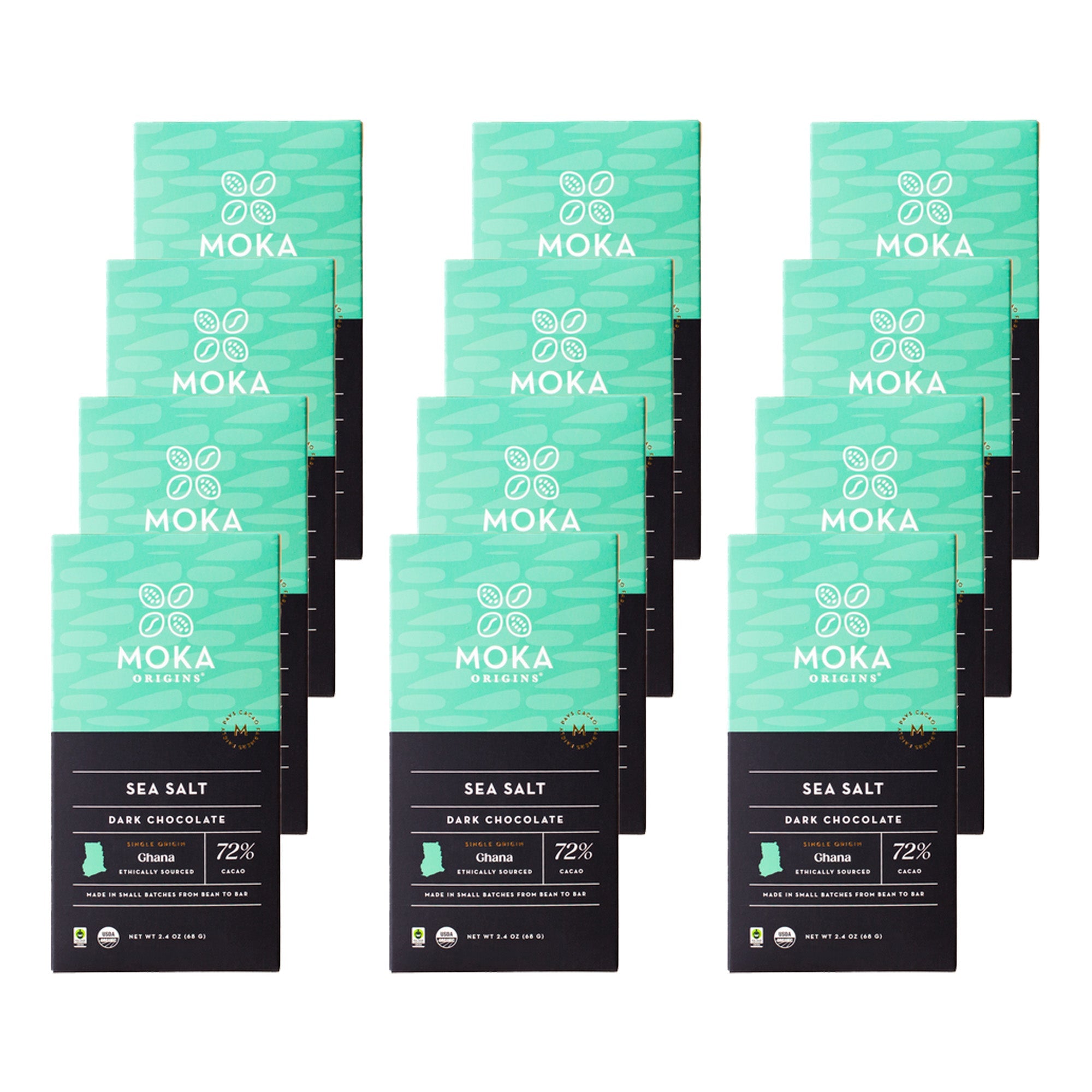 Moka Origins Sea Salt Chocolate 12-Pack
