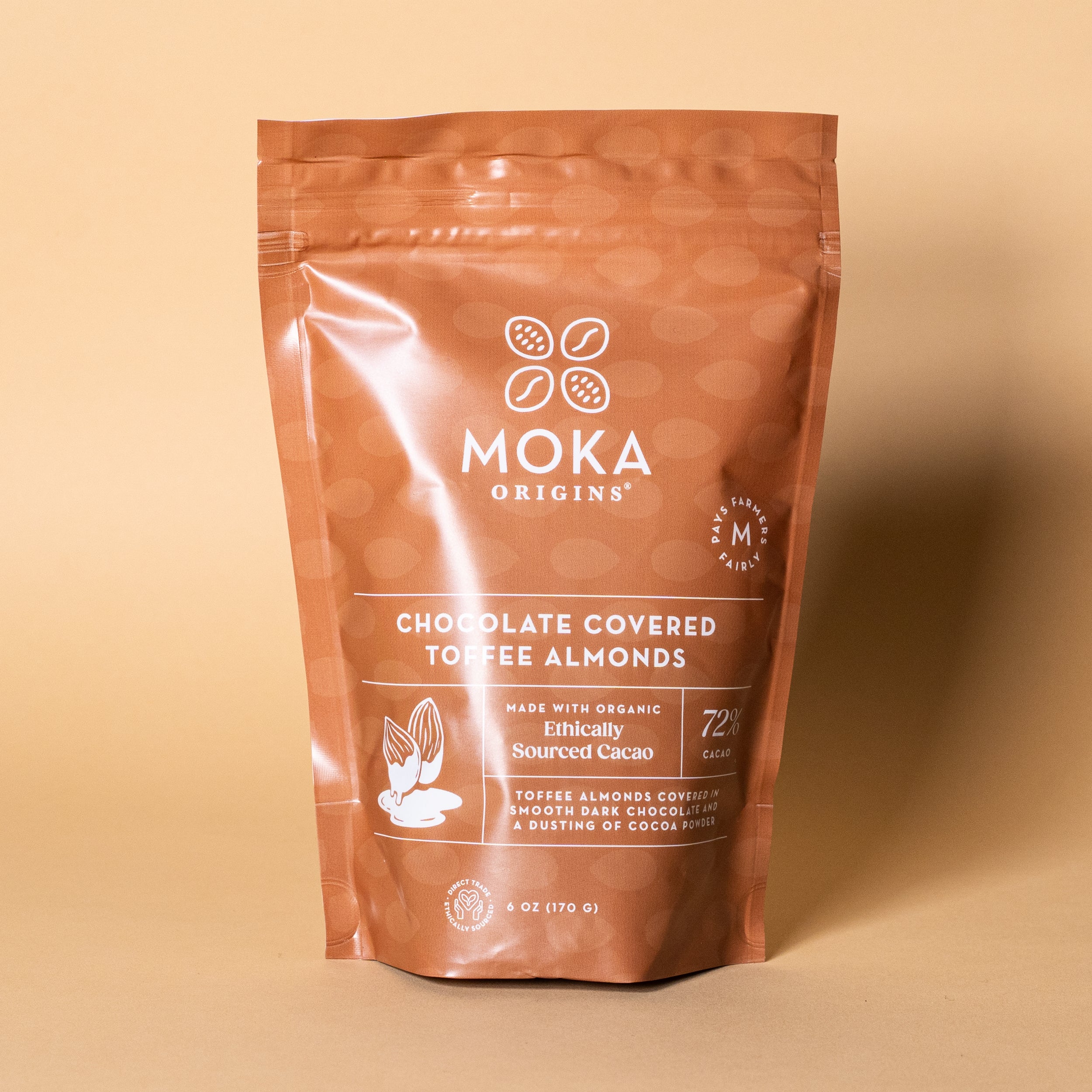 Chocolate Covered Toffee Almonds – Moka Origins