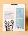 Dark Milk Chocolate Mini Box back panel with ingredients and nutrition facts