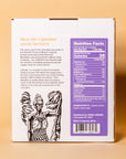 Pure Dark Chocolate Mini Box back panel with ingredients and nutrition facts